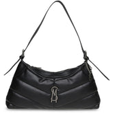 Steve Madden Womens Steve Madden GAL Quilted Shoulder Bag, Black, One Size US